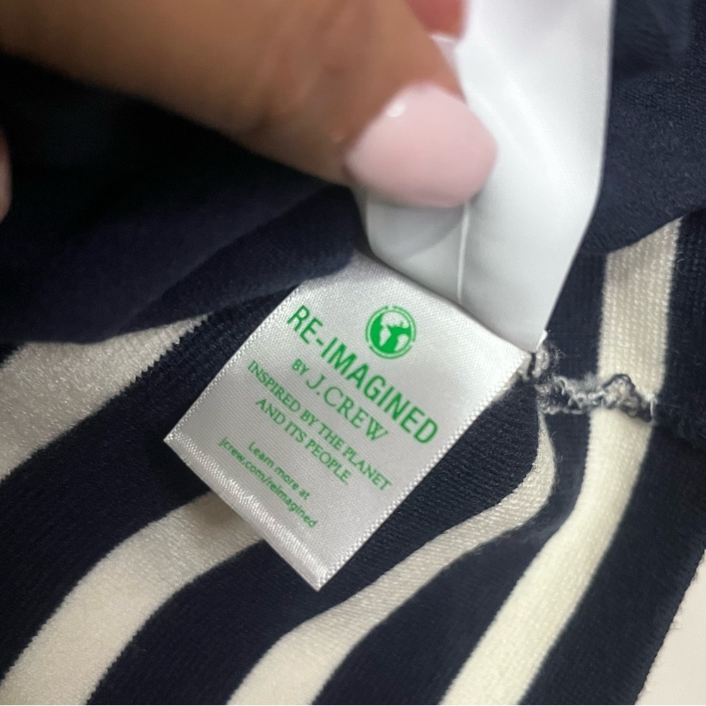 J. Crew Striped Blazer in Navy and White XS - Picture 10 of 13